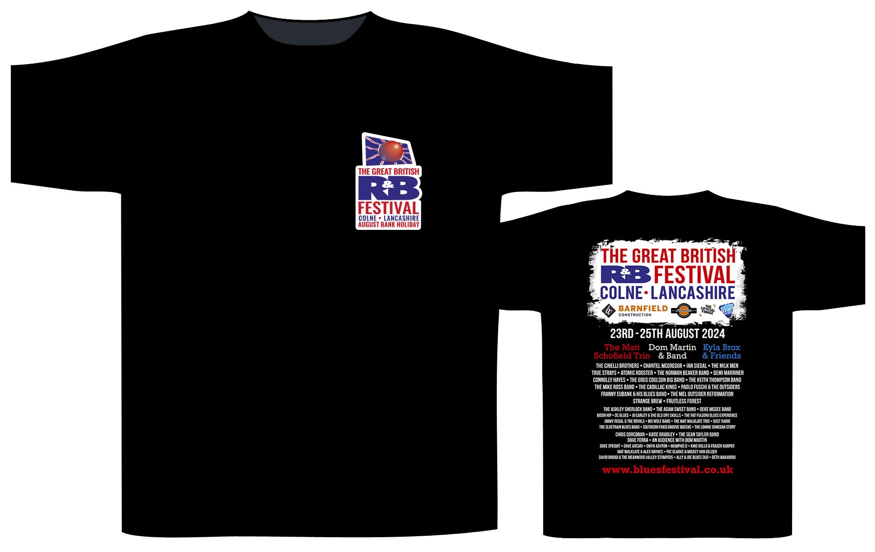 2024 Festival T Shir The Great British Rhythm And Blues Festival